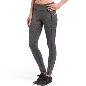 Kyodan Grey Houndstooth Full Length Side Pocket/Zip Leggings SOLD OUT/Sz Medium